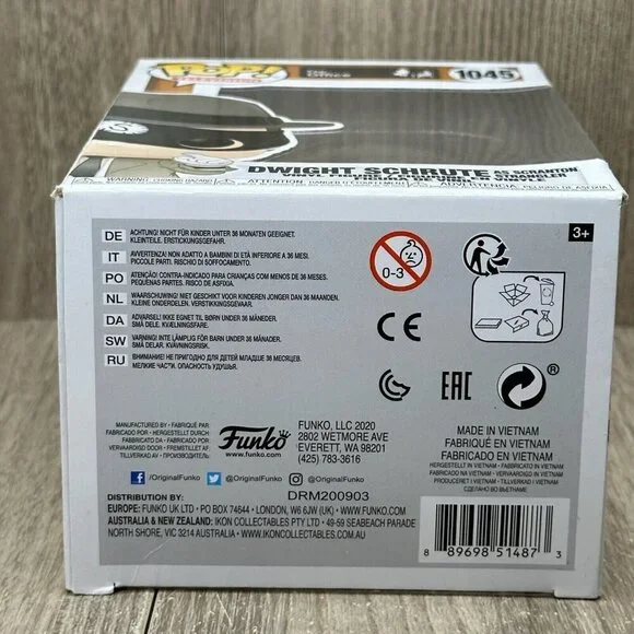 Funko Pop Television The Office Vinyl Figure Collectibles Dwight Schrute #1045 - Picture 6 of 7